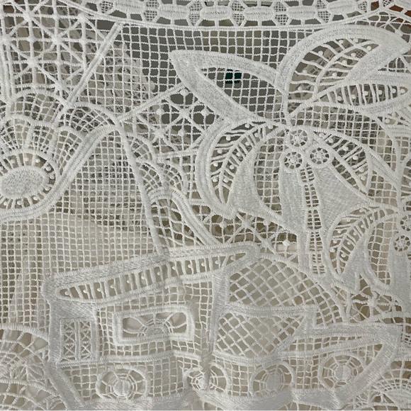 Farm Rio Guipure Lace Blouse XS - Picture 9 of 10